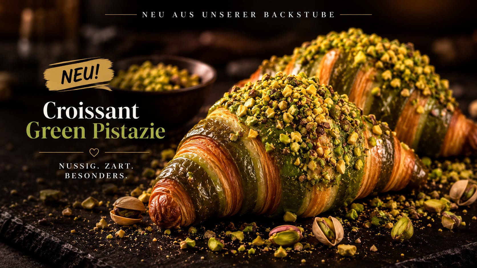 Croissant Green Pistazie