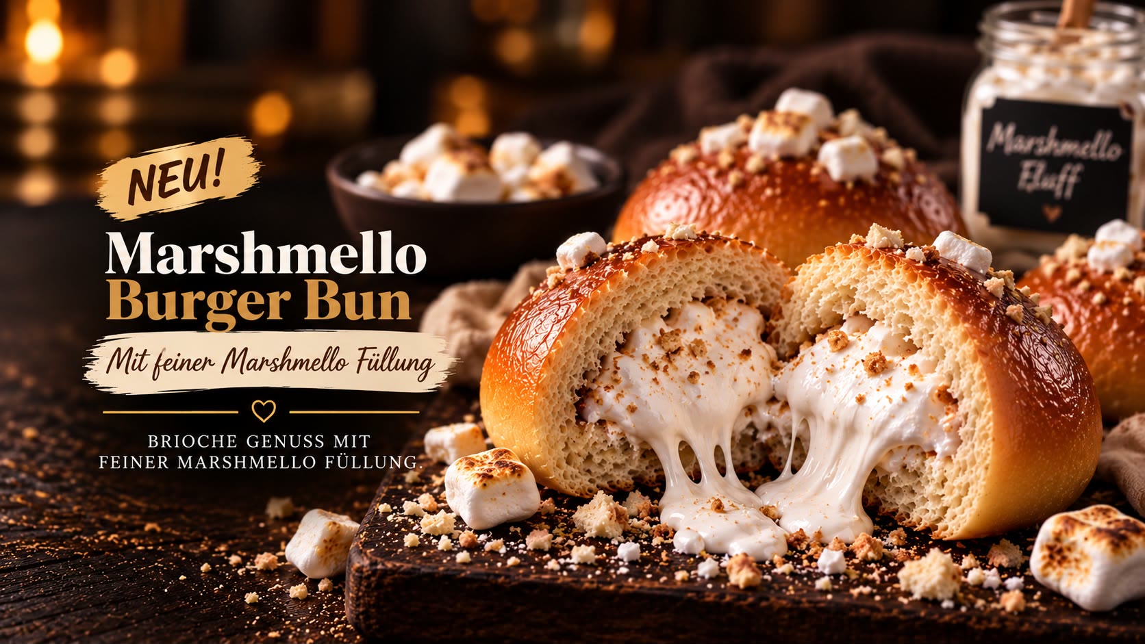 Marshmello Burger Bun