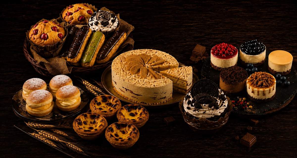 Feine Süßwaren und Gebäck der Bäckerei Veloso